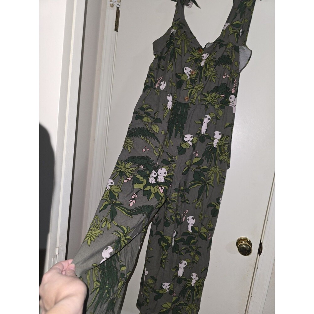 Her Universe Studio Ghibli Princess Monoke Kadama AllOver Print Jumpsuit NWT Med